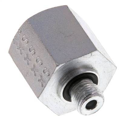 G 1/8'' x G 3/8'' M/F Verzinkter Stahl Reduzieradapter 630 bar - hydraulisch