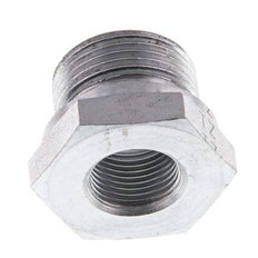 G 3/4'' x G 3/8'' M/F Verzinkter Stahl Reduzierstück 400 Bar - Hydraulik [2 Stück]