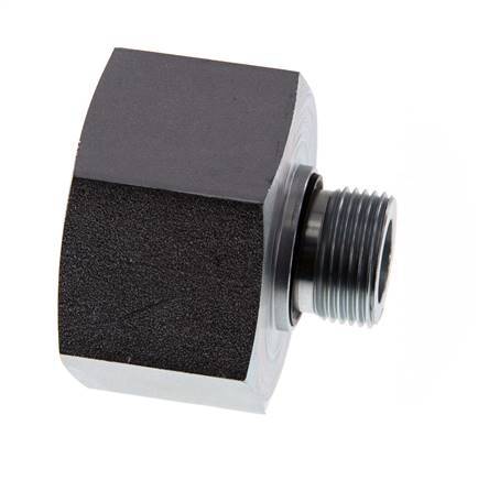 G 3/4'' x G 1 1/2'' M/F verzinkter Stahl Reduzieradapter 315 bar - hydraulisch