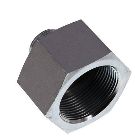 G 3/4'' x G 1 1/2'' M/F verzinkter Stahl Reduzieradapter 315 bar - hydraulisch