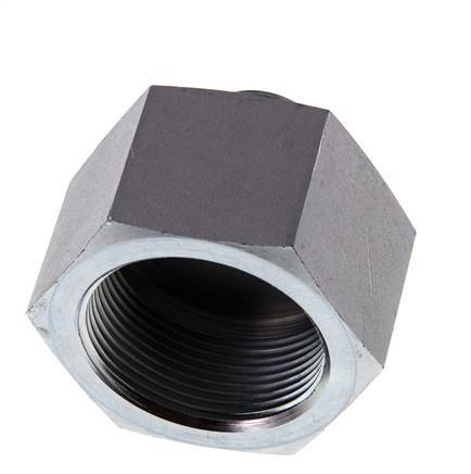 G 3/4'' x G 1 1/2'' M/F verzinkter Stahl Reduzieradapter 315 bar - hydraulisch