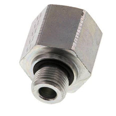 G 3/8'' x G 1/2'' M/F Verzinkter Stahl Reduzieradapter 630 bar - Hydraulik [2 Stück]