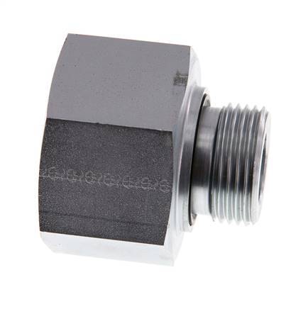 G 1'' x G 1 1/4'' M/F Verzinkter Stahl Reduzieradapter 400 Bar - Hydraulisch
