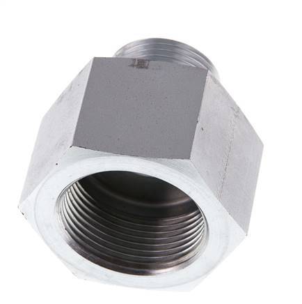 G 1'' x G 1 1/4'' M/F Verzinkter Stahl Reduzieradapter 400 Bar - Hydraulisch