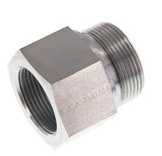 G 1 1/2'' x G 1 1/4'' M/F Verzinkter Stahl Reduzieradapter 315 bar - hydraulisch