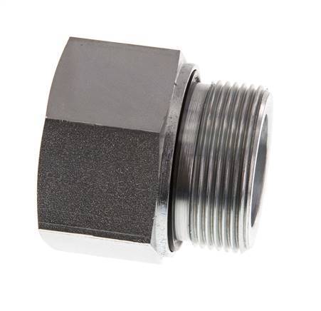 G 1 1/2'' x G 1 1/4'' M/F Verzinkter Stahl Reduzieradapter 315 bar - hydraulisch