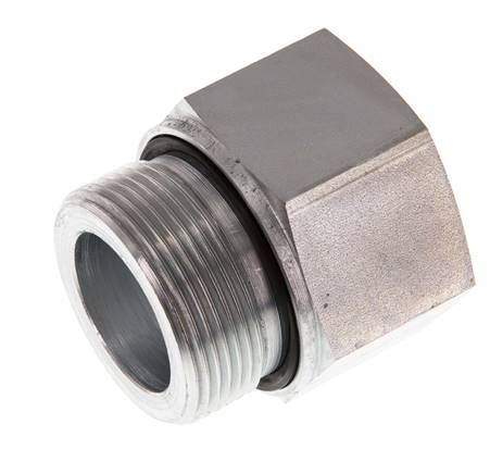 G 1 1/2'' x G 1 1/4'' M/F Verzinkter Stahl Reduzieradapter 315 bar - hydraulisch