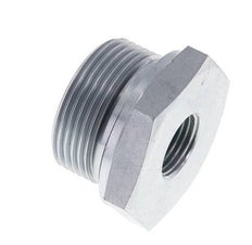 G 1 1/4'' x G 1/2'' M/F Verzinkter Stahl Reduzieradapter 400 Bar - Hydraulisch