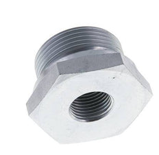 G 1 1/4'' x G 1/2'' M/F Verzinkter Stahl Reduzieradapter 400 Bar - Hydraulisch