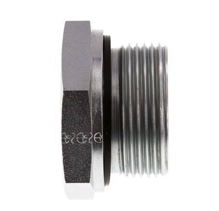 G 1 1/4'' x G 3/4'' M/F Verzinkter Stahl Reduzieradapter 400 Bar - Hydraulisch