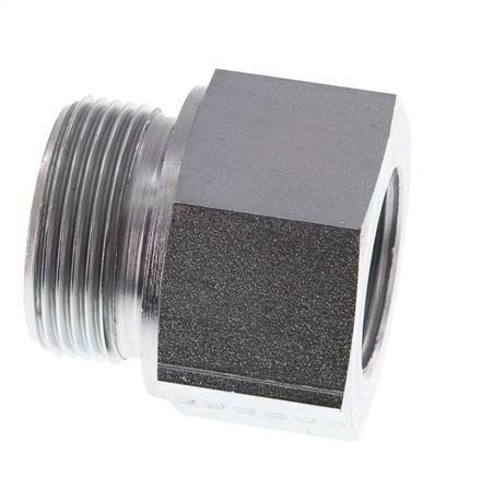 G 1 1/4'' x G 1'' M/F Verzinkter Stahl Reduzieradapter 400 Bar - Hydraulisch