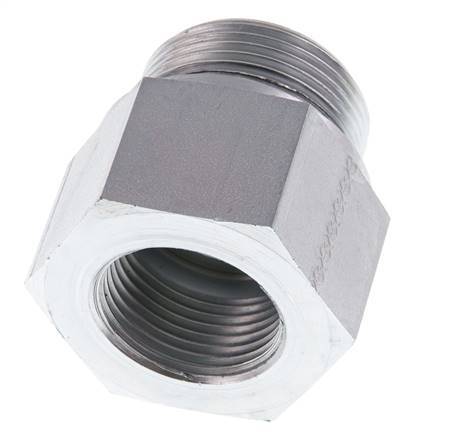 G 1 1/4'' x G 1'' M/F Verzinkter Stahl Reduzieradapter 400 Bar - Hydraulisch