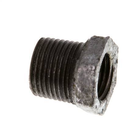 R 3/8'' x Rp 1/4'' M/F Zinc plated Cast iron Reducing Ring 25 Bar [5 Pieces]