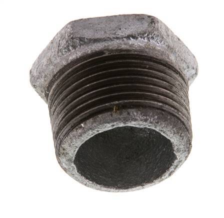 R 1'' x Rp 3/8'' M/F Zinc plated Cast iron Reducing Ring 25 Bar [2 Pieces]