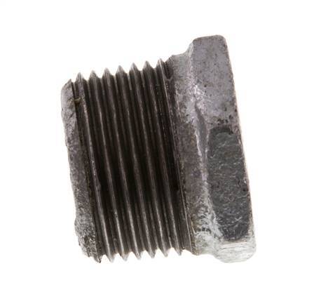 R 1'' x Rp 3/8'' M/F Zinc plated Cast iron Reducing Ring 25 Bar [2 Pieces]