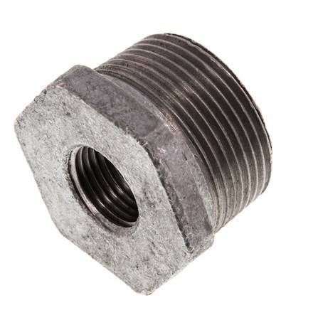 R 1 1/4'' x Rp 1/2'' M/F Zinc plated Cast iron Reducing Ring 25 Bar [2 Pieces]