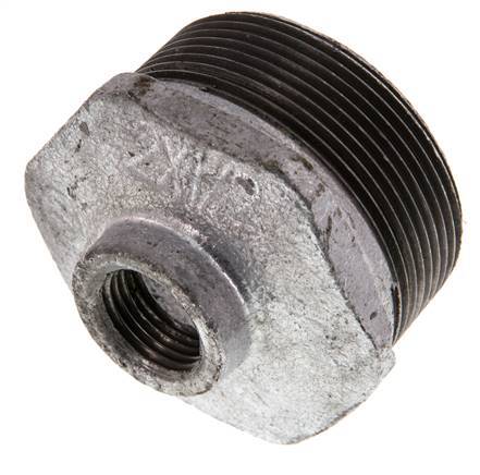 R 2'' x Rp 1/2'' M/F Verzinktes Gusseisen Reduzierring 25 Bar