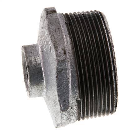 R 2'' x Rp 1/2'' M/F Verzinktes Gusseisen Reduzierring 25 Bar