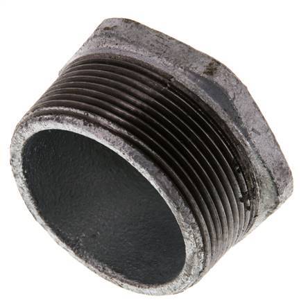 R 2'' x Rp 1/2'' M/F Verzinktes Gusseisen Reduzierring 25 Bar
