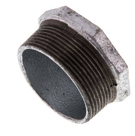 R 2'' x Rp 3/4'' M/F Verzinktes Gusseisen Reduzierring 25 Bar