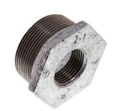 R 2'' x Rp 1'' M/F Verzinktes Gusseisen Reduzierring 25 Bar