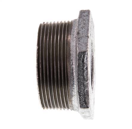 R 2'' x Rp 1'' M/F Verzinktes Gusseisen Reduzierring 25 Bar