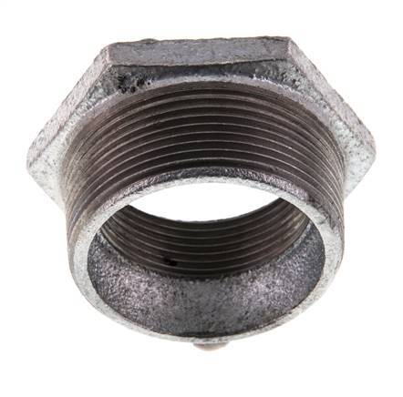 R 2'' x Rp 1 1/2'' M/F Verzinktes Gusseisen Reduzierring 25 Bar