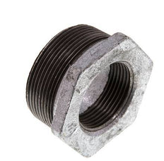 R 2'' x Rp 1 1/4'' M/F Verzinktes Gusseisen Reduzierring 25 Bar