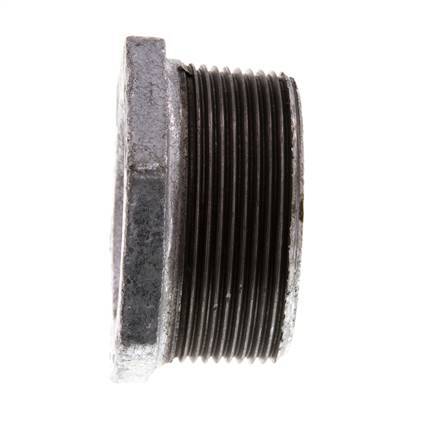 R 2'' x Rp 1 1/4'' M/F Verzinktes Gusseisen Reduzierring 25 Bar