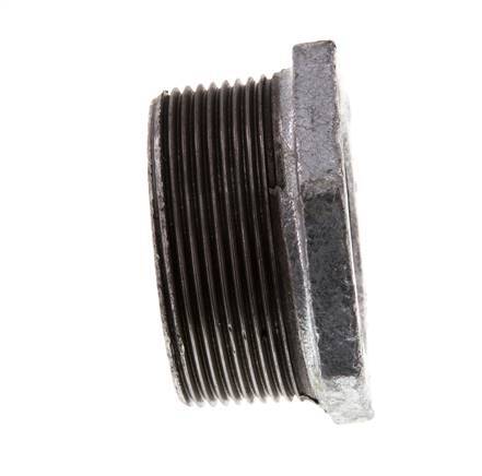R 2'' x Rp 1 1/4'' M/F Verzinktes Gusseisen Reduzierring 25 Bar