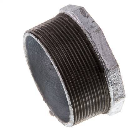 R 2 1/2'' x Rp 1 1/2'' M/F Verzinktes Gusseisen Reduzierring 25 Bar