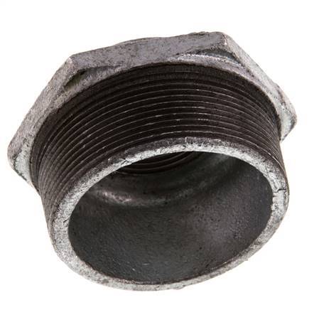 R 2 1/2'' x Rp 1 1/4'' M/F Verzinktes Gusseisen Reduzierring 25 Bar