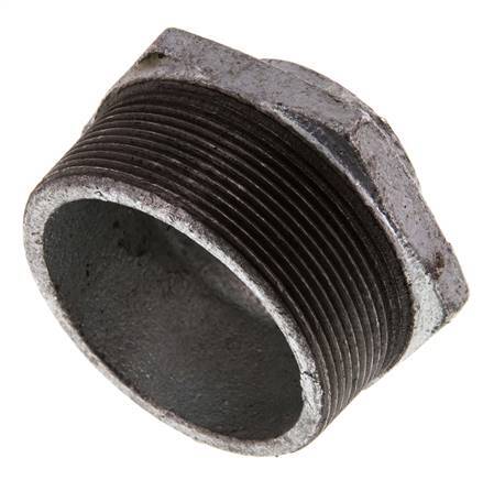 R 2 1/2'' x Rp 1 1/4'' M/F Verzinktes Gusseisen Reduzierring 25 Bar