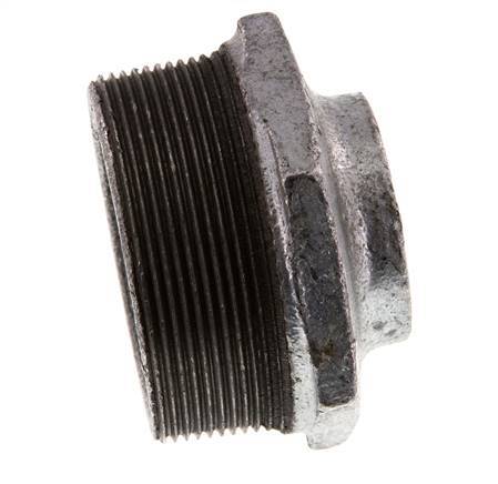R 2 1/2'' x Rp 1 1/4'' M/F Verzinktes Gusseisen Reduzierring 25 Bar