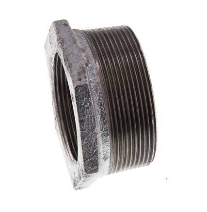 R 2 1/2'' x Rp 2'' M/F Verzinktes Gusseisen Reduzierring 25 Bar