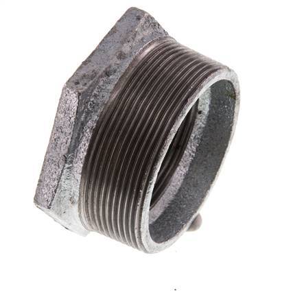 R 2 1/2'' x Rp 2'' M/F Verzinktes Gusseisen Reduzierring 25 Bar