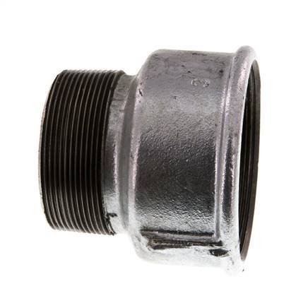 R 2 1/2'' x Rp 3'' M/F Zinc plated Cast iron Reducing Adapter 25 Bar