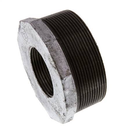 R 3'' x Rp 1 1/2'' M/F Verzinktes Gusseisen Reduzierring 25 Bar