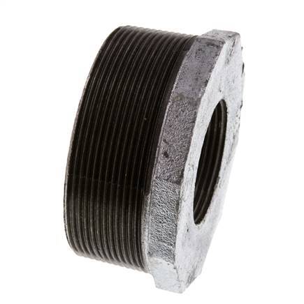 R 3'' x Rp 1 1/2'' M/F Verzinktes Gusseisen Reduzierring 25 Bar