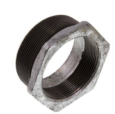 R 3'' x Rp 2 1/2'' M/F Verzinktes Gusseisen Reduzierring 25 Bar