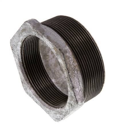 R 3'' x Rp 2 1/2'' M/F Verzinktes Gusseisen Reduzierring 25 Bar