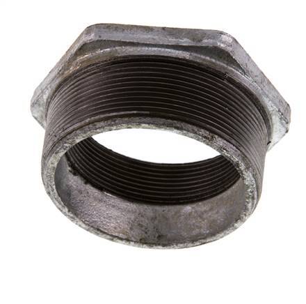R 3'' x Rp 2 1/2'' M/F Verzinktes Gusseisen Reduzierring 25 Bar