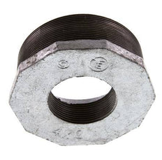 R 4'' x Rp 2'' M/F Verzinktes Gusseisen Reduzierring 25 Bar