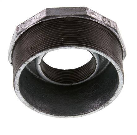 R 4'' x Rp 2'' M/F Verzinktes Gusseisen Reduzierring 25 Bar