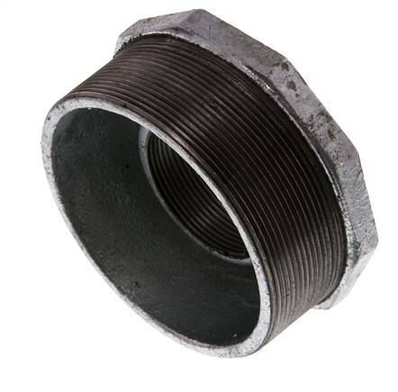 R 4'' x Rp 2'' M/F Verzinktes Gusseisen Reduzierring 25 Bar