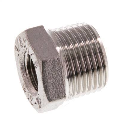 R 3/8'' x Rp 1/8'' M/F Stainless steel Reducing Ring 16 Bar [2 Pieces]