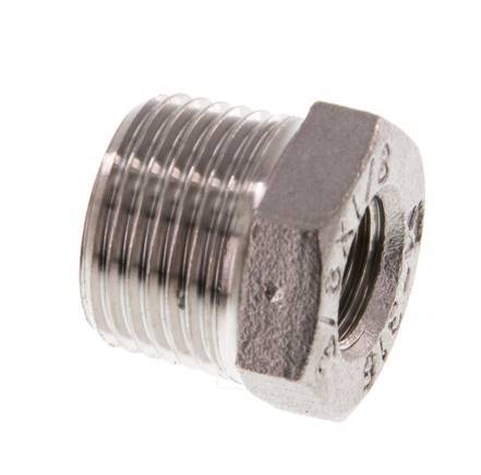 R 3/8'' x Rp 1/8'' M/F Stainless steel Reducing Ring 16 Bar [2 Pieces]