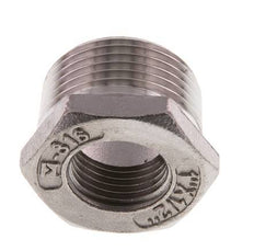 R 1'' x Rp 1/2'' M/F Reduzierring aus rostfreiem Stahl 16 bar
