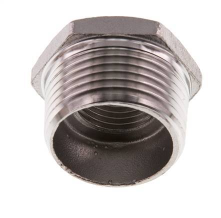 R 1'' x Rp 1/2'' M/F Reduzierring aus rostfreiem Stahl 16 bar