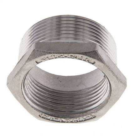 1 1/2'' NPT x 1 1/4'' NPT M/F Reduzierring aus Edelstahl 16 bar